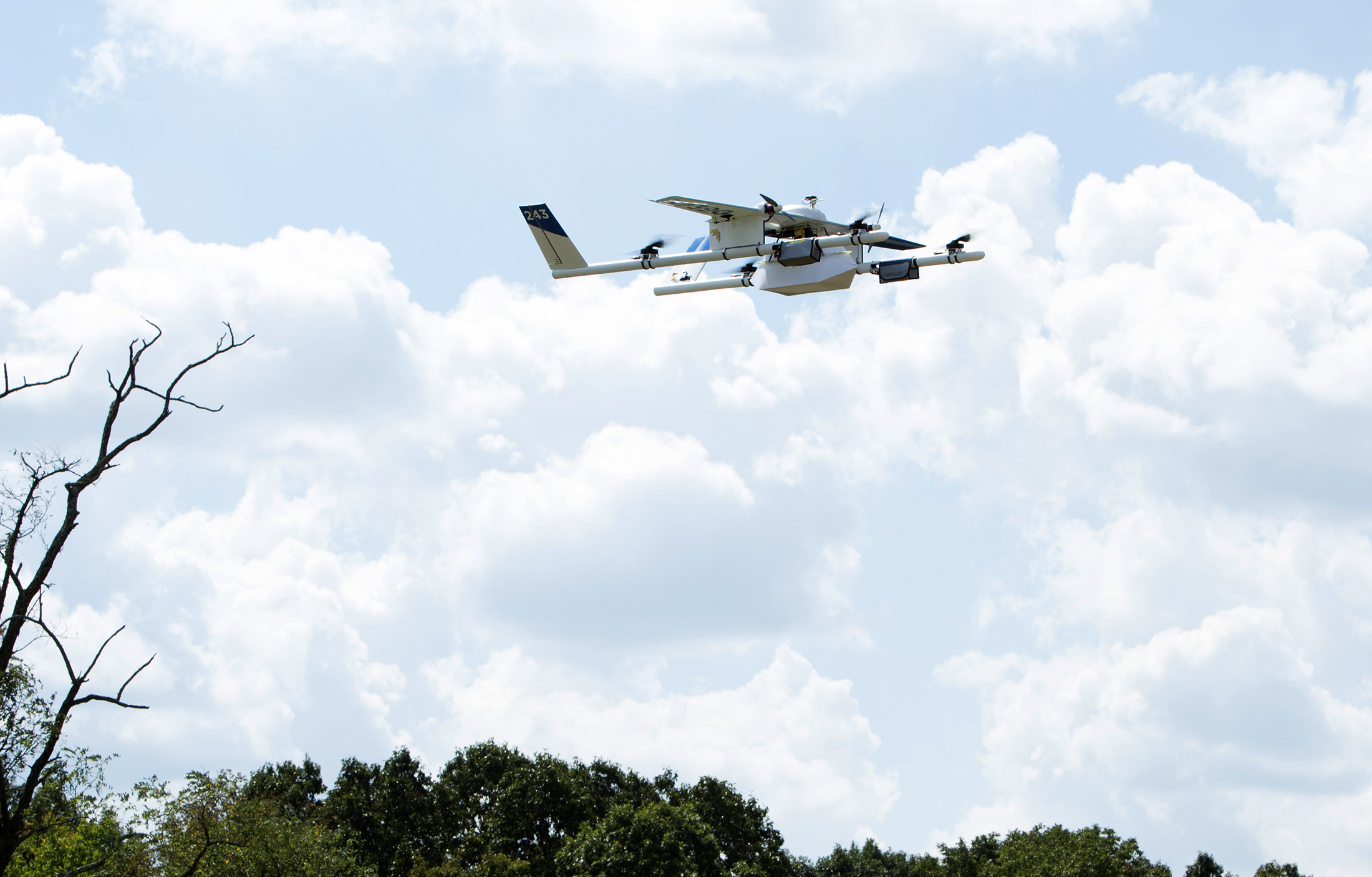 Google Drone delivers Chipotle at Virginia Tech