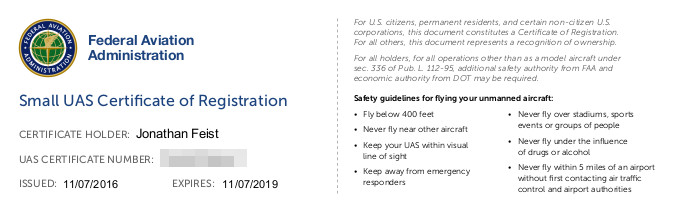 FAA registration