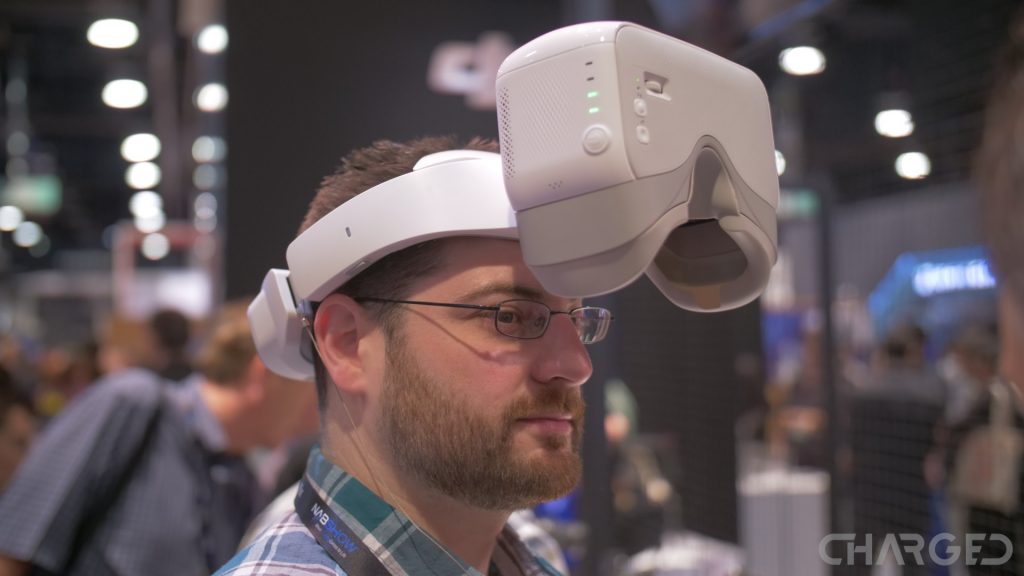 DJI Goggles hands-on tipped up