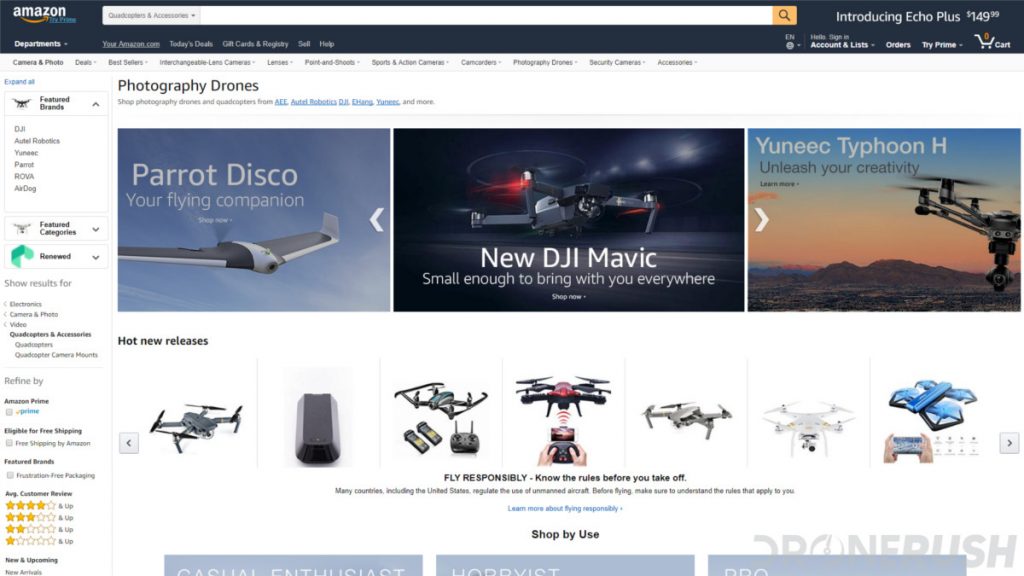 Amazon drone retailer