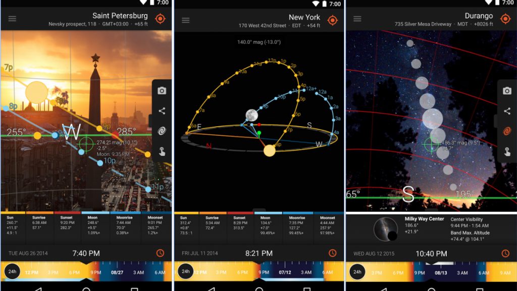Sun Surveyor sun and moon drone app