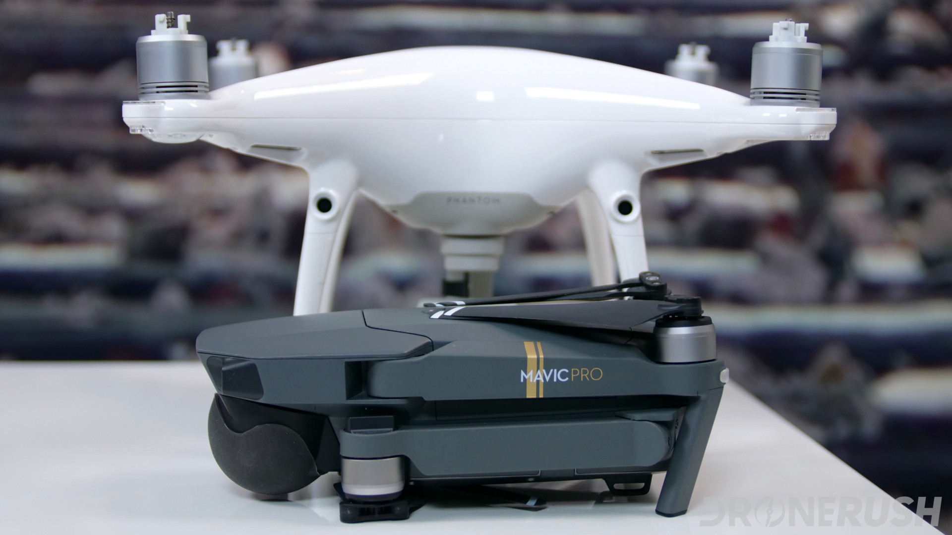 DJI Mavic Pro vs Phantom 4 Pro - portability vs camera Drone Rush
