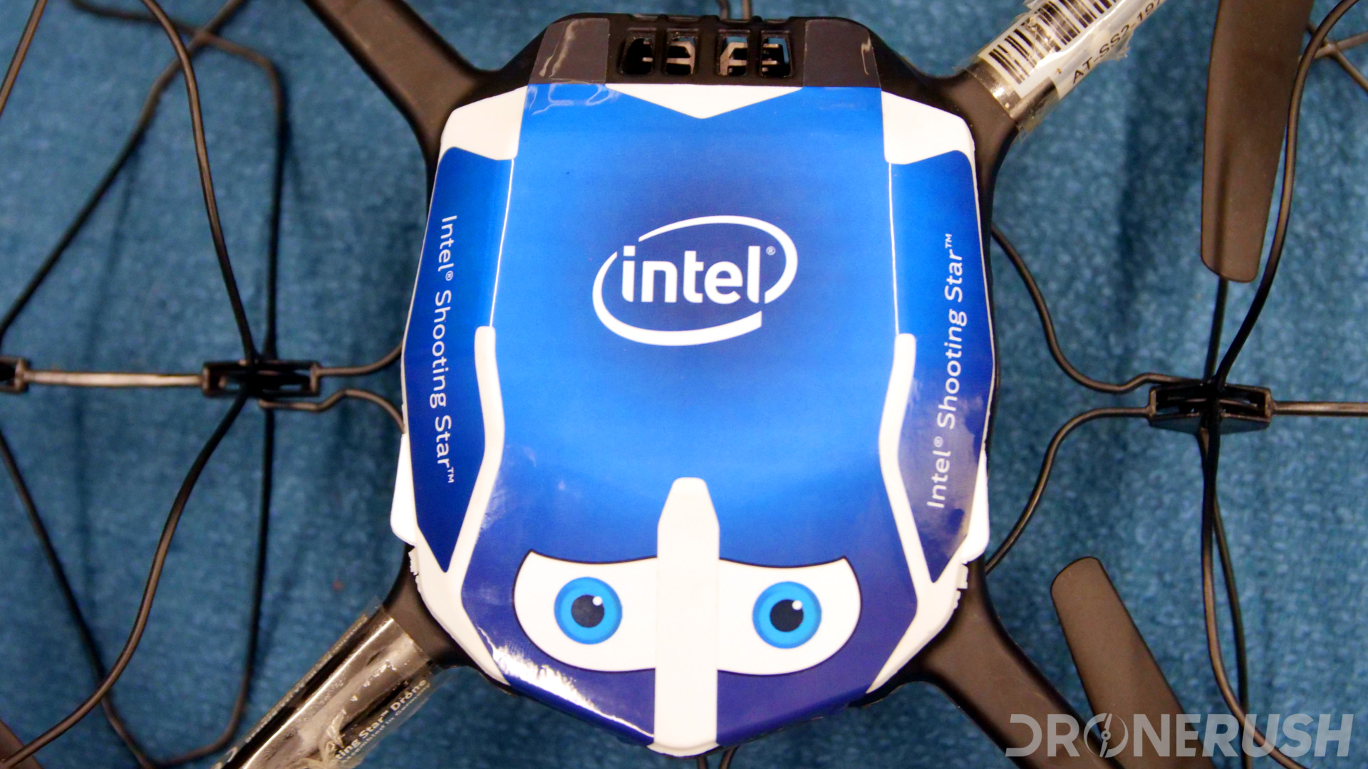 Photo of the Intel Shooting Star drone at the Girls Who Drone event in San Francisco.