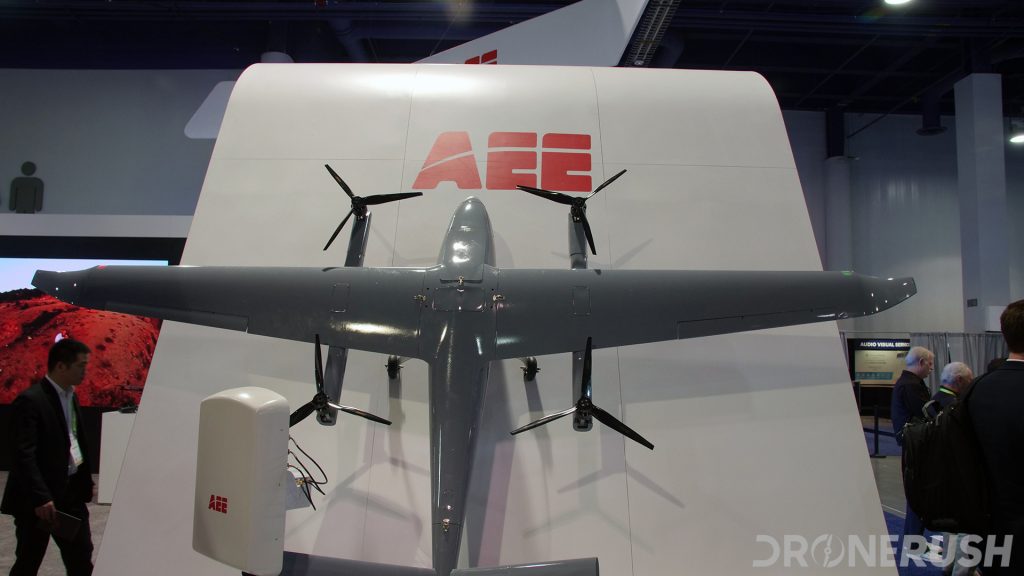 AEE VTOL fixed wing drone at CES 2019 