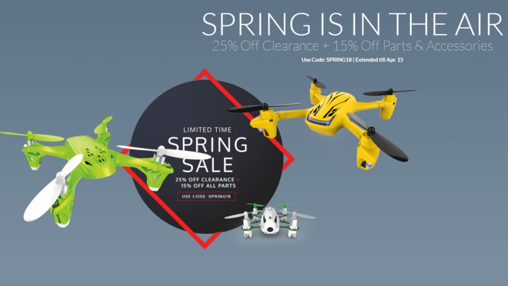 Hubsan drones spring sale
