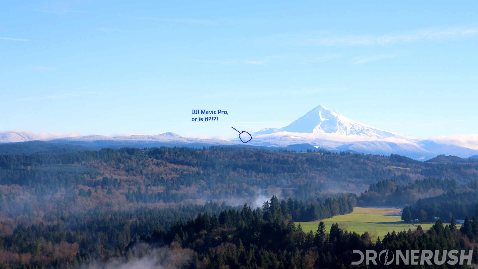 Is that the Mavic Pro in front of Mt Hood