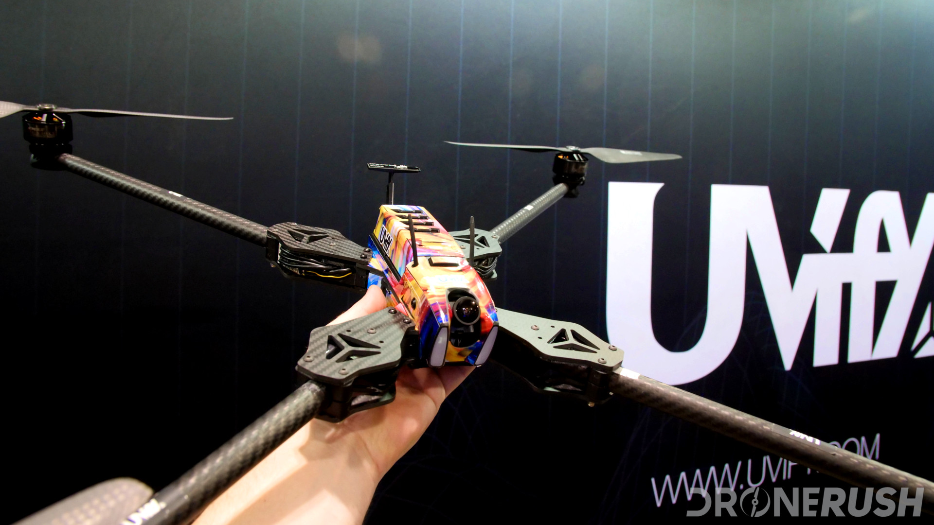 Uvify Draco extended propeller arms modular design