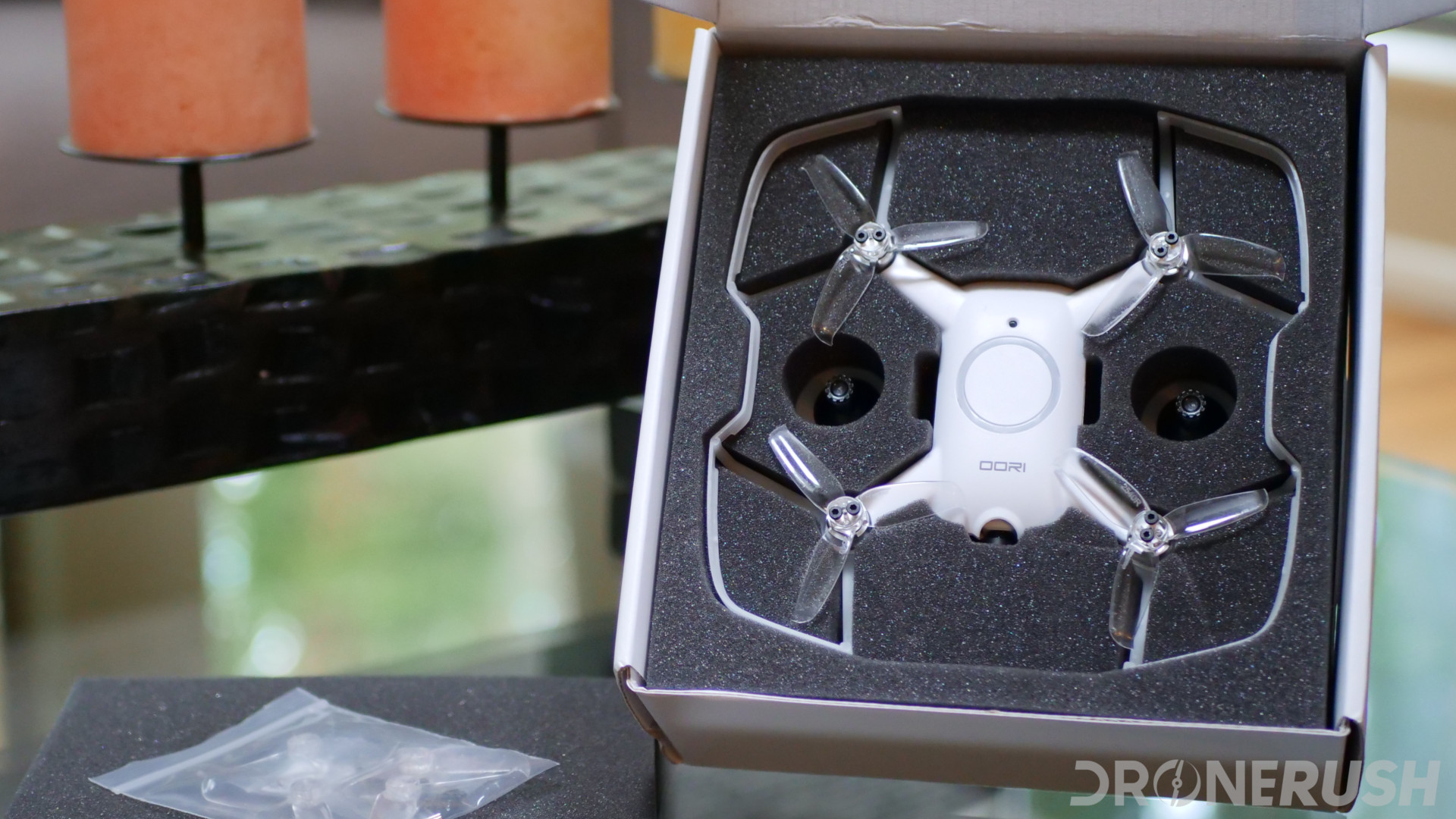 Uvify OOri unboxing drone in box