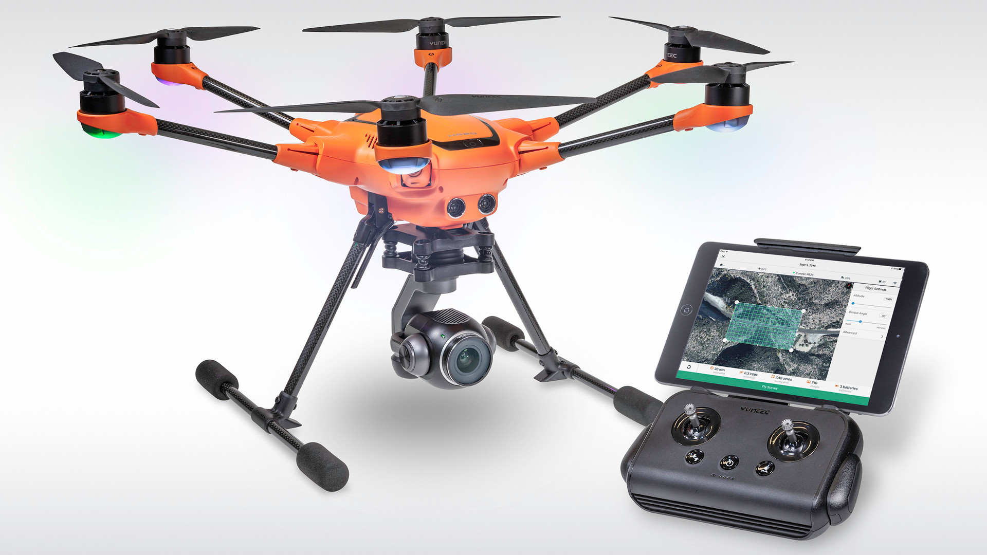 Yuneec and 3DR partnership with H520 commercial drone at interdrone 2018