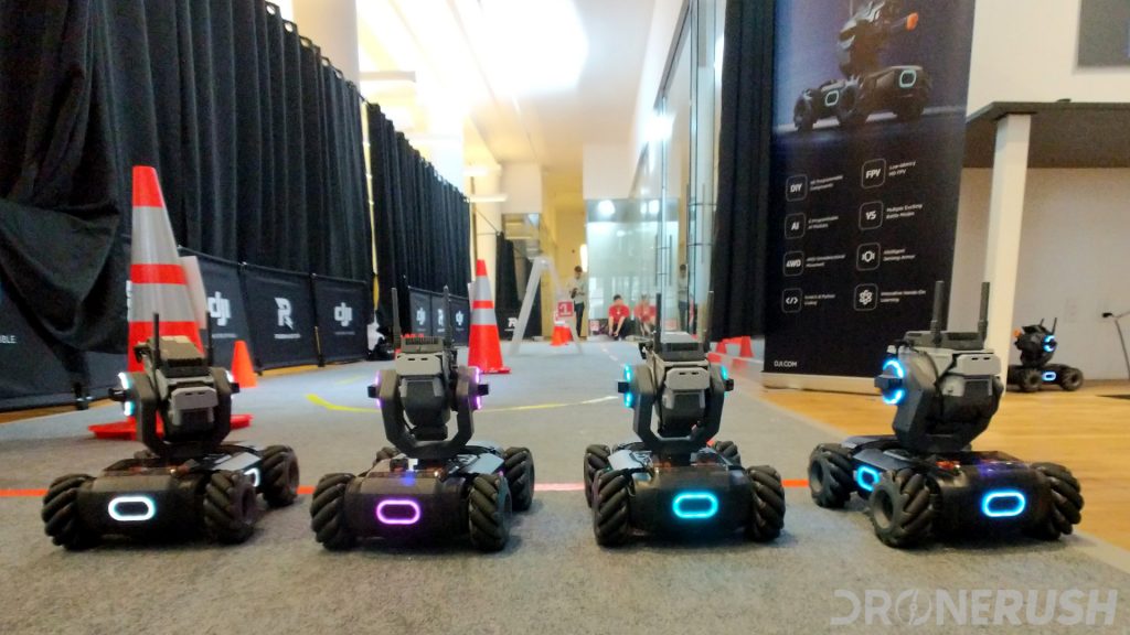 DJI RoboMaster S1 Lined up to race