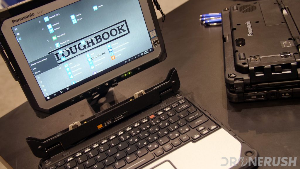 Panasonic Toughbook Toughpad detached at AUVSI Xponential 2019