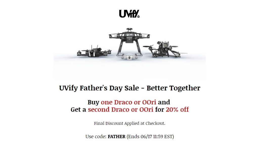 UVify Fathers Day sale 2019