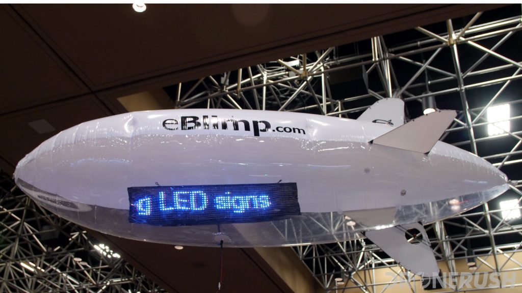 eBlimp led advertising drone at Interdrone 2019