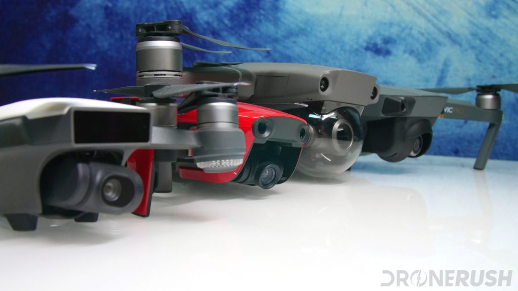 DJI drones Spark Mavic Air Mavic 2 Zoom Mavic Pro