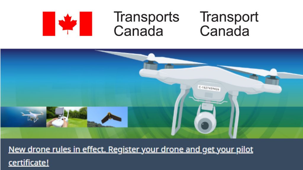 Canadian drone laws Transport Canada logo