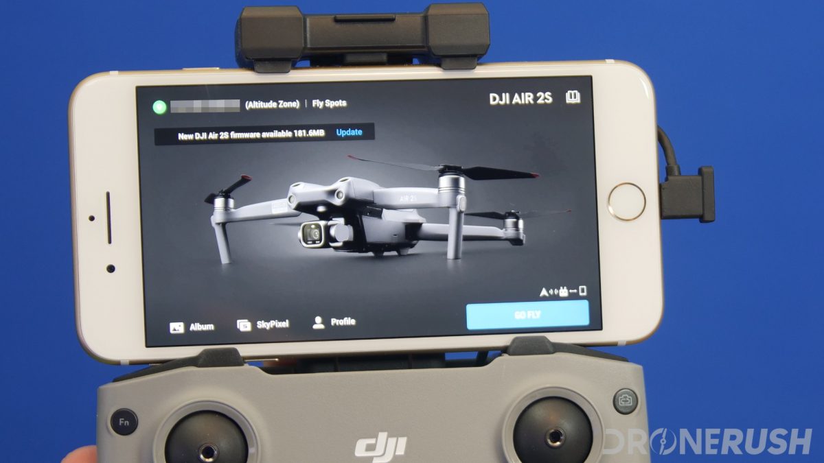 DJI Fly software update available