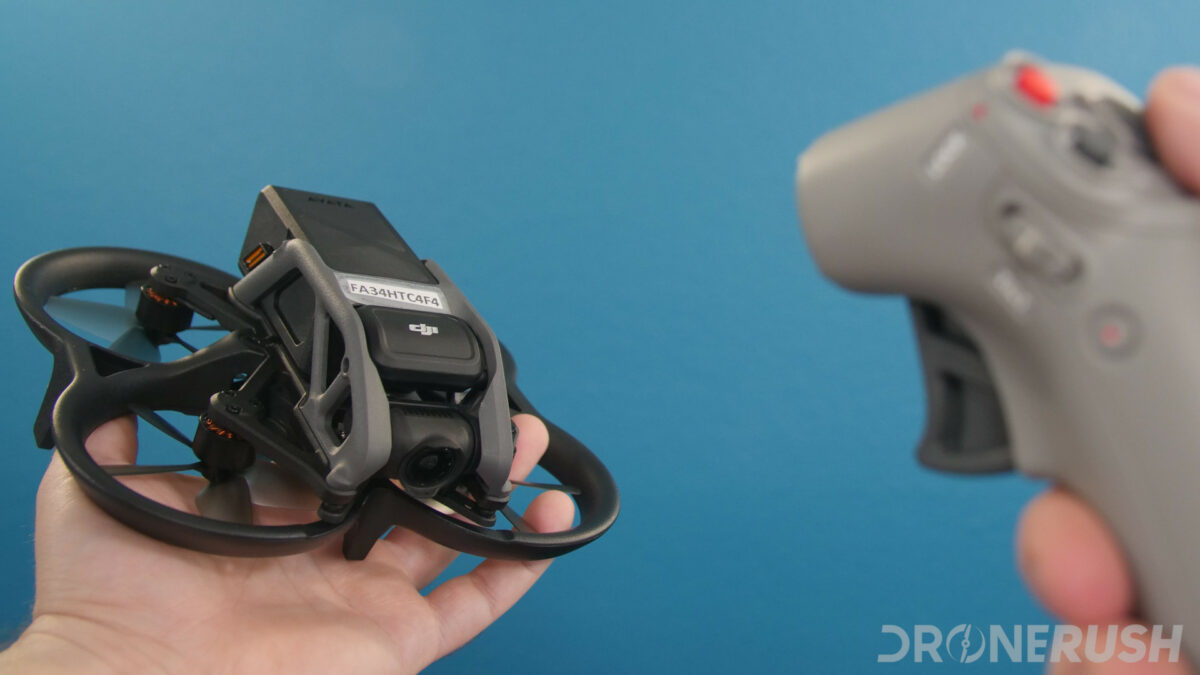 DJI Avata and Motion Controller in hand